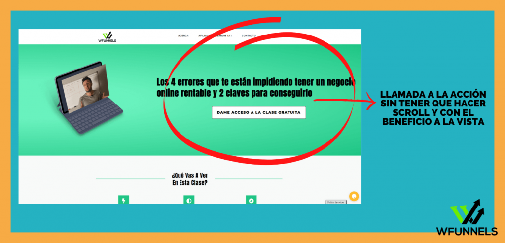 Ejemplo de squeeze page